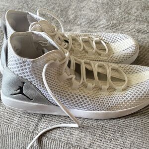 Jordan White and Gray Sneakers